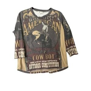 For‎ Keeps Cowboy Large Long Sleeve T
